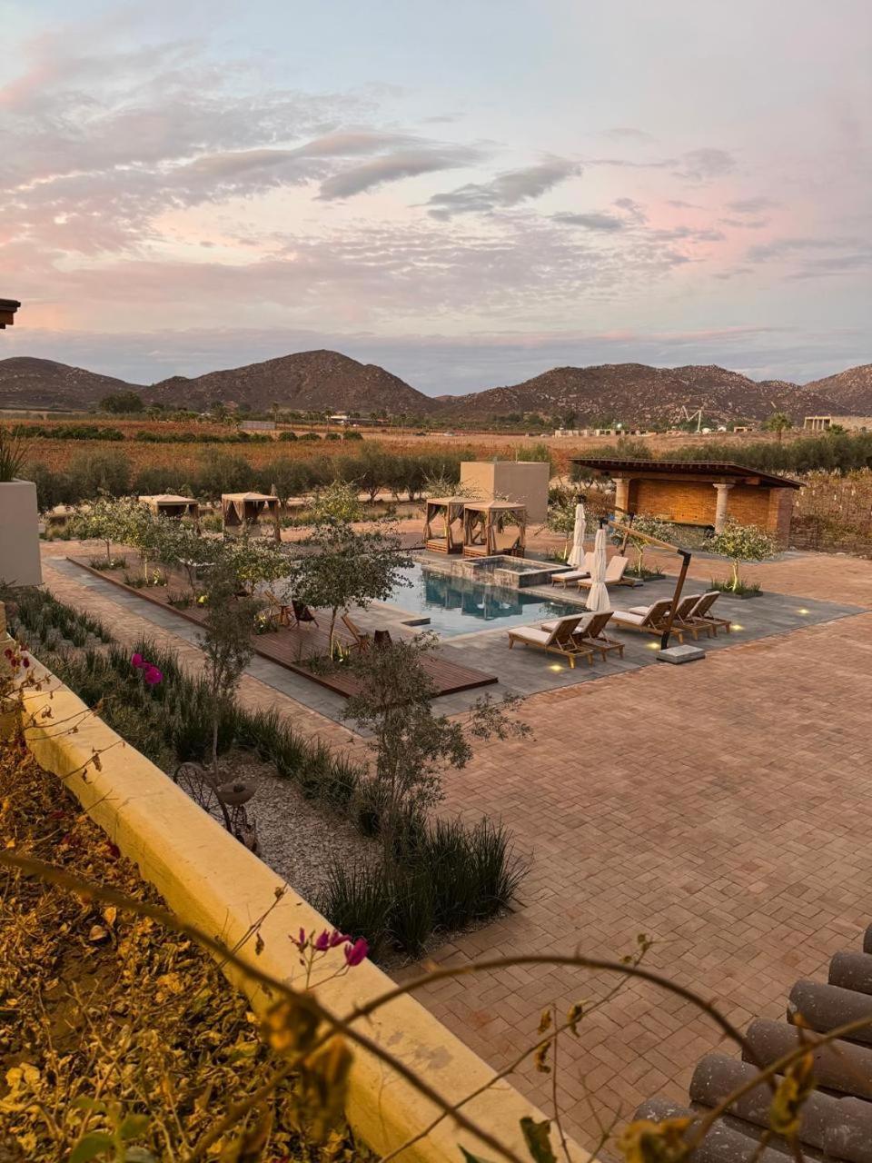 Hotel Flores De Sal-Valle De Guadalupe Exterior foto